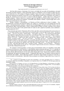 ESALTAZIONE DELLA SANTA CROCE A-B-C del