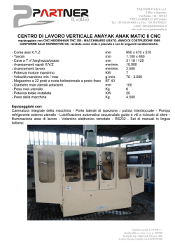 CENTRO DI LAVORO VERTICALE ANAYAK ANAK MATIC 8 CNC