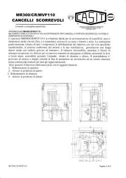 MODELLO MR3OO/CR/MVF110 6000 Kg