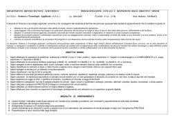 MATERIA : Scienze e Tecnologie Applicate ( S.T.A. )
