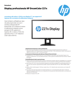 Display professionale HP DreamColor Z27x