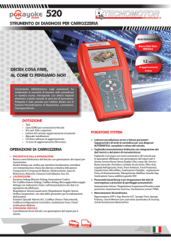 Strumento di diagnosi per carrozzeria Decidi cosa fare