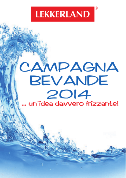 CAMPAGNA BEVANDE 2014