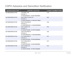 CDPH Asbestos and Demolition Notification
