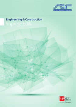 Brochure Imprese edili ed impiantistiche