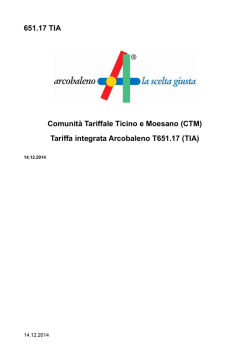 651.17 TIA Comunit&agrave; Tariffale Ticino e Moesano (CTM