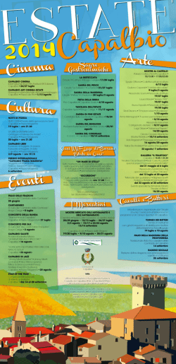 programma manifestazioni estive - scarica