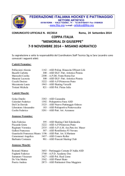 Coppa Italia "Memorial di Giuseppe"