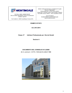 ESAME DI STATO A.S. 2013-2014 Classe: 5^ Indirizzo