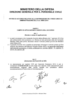 Allegato ipotesi di accordo FUA 2014