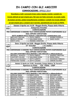convocazioni - Associazione Giudici Reggiani