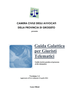 Guida Galattica per Giuristi Telematici