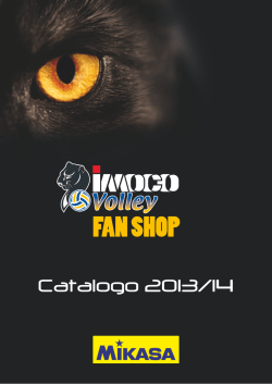 Catalogo Ufficiale completo del Fan Shop Imoco Volley