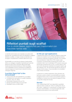 Con lo shrink sleeve, opportunità per i