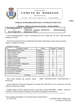 C O M U N E   D I    M O R O Z Z O