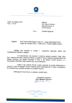 programma approvato 2014 - Comitato Regionale Emilia Romagna