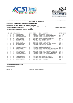 Classifiche di categoria