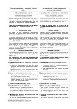 SANIT&Auml;TSBETRIEB DER AUTONOMEN PROVINZ BOZEN