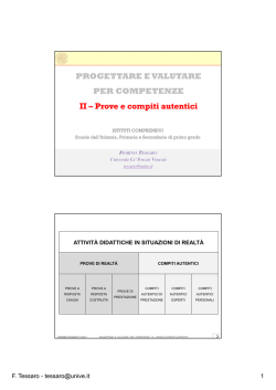 Tessaro 2014 II parte - Scuola di istruzione secondaria statale di