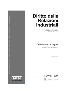 Il salario minimo legale