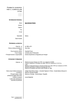 maceroni - Dipartimento di Scienze e Biotecnologie Medico