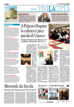 A Palazzo Dogana la cultura &egrave; pace parola di Unesco