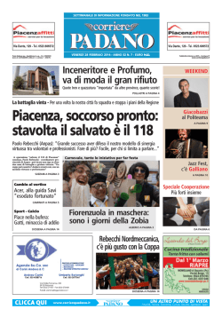 Piacenza, soccorso pronto: stavolta il salvato &egrave; il