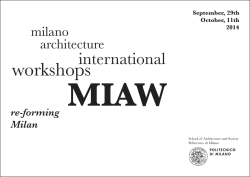 workshops - Politecnico di Milano