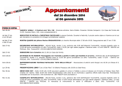 Manif Carnia dal 26 dicembre 2014 al 6 gennaio 2015