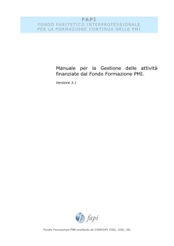 Manuale di gestione del Fapi v 3.1