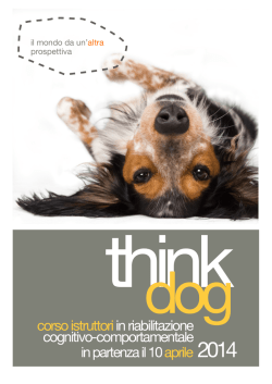 Corso Istruttori in Riabilitazione Cognitivo