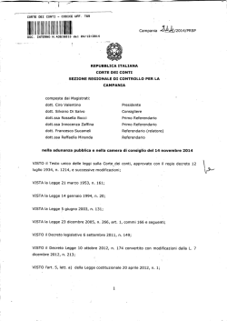 CORTE DEI CONTI - CODICE UFF. T89 DOC. INTERNO N