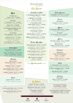 La nostra carta dei vini