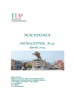 Newsletter Aprile 2014