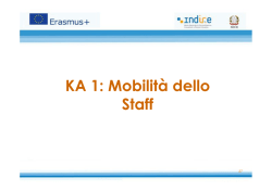 KA 1: Mobilità dello Staff - Collegio Alessandro Volta