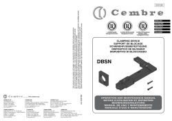 CLAMPING DEVICE SUPPORT DE BLOCAGE