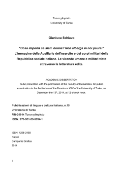 Gianluca Schiavo "Cosa importa se siam donne? Non