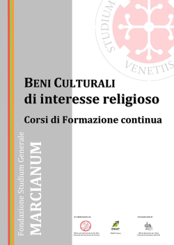 Scarica il programma completo dei corsi