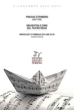 PINCHAS STEINBERG ORCHESTRA E CORO DEL TEATRO REGIO
