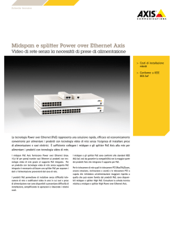 Midspan e splitter Power over Ethernet Axis