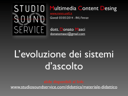 Evoluzione dei sistemi di ascolto