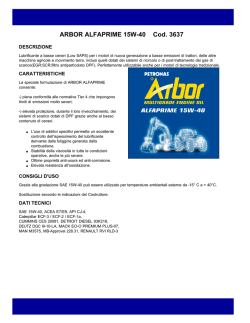 ARBOR ALFAPRIME 15W-40 Cod. 3637