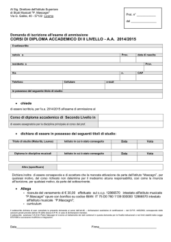 Al Sig - Istituto Superiore di Studi Musicali Pietro Mascagni