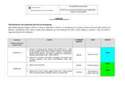 Individuazione dei potenziali pericoli ed emergenze