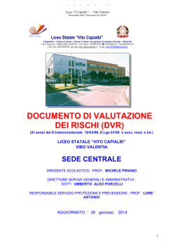 documento di valutazione dei rischi