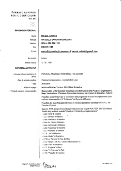 Antonino Miceli - Provincia Regionale di Messina