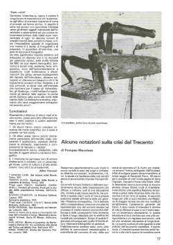 Alcune notazioni sulla crisi del Trecento