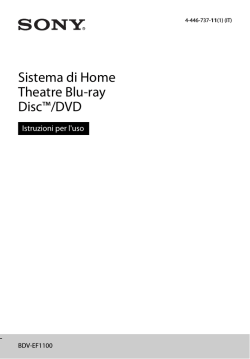 Sistema di Home Theatre Blu-ray Disc™/DVD