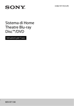 Sistema di Home Theatre Blu-ray Disc&trade;/DVD