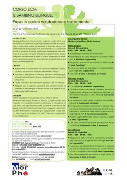 Presa in carico valutazione e trattamento